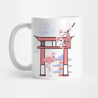 Flamingo Japanese Style Graphics Mug